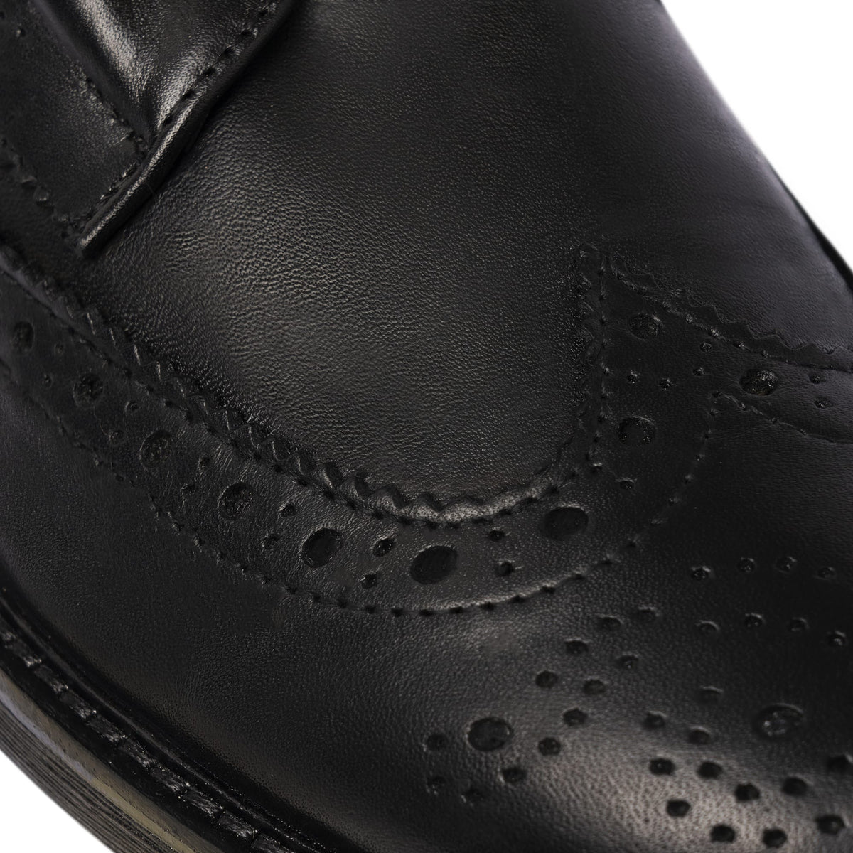 Bottines brogues en cuir - Noir