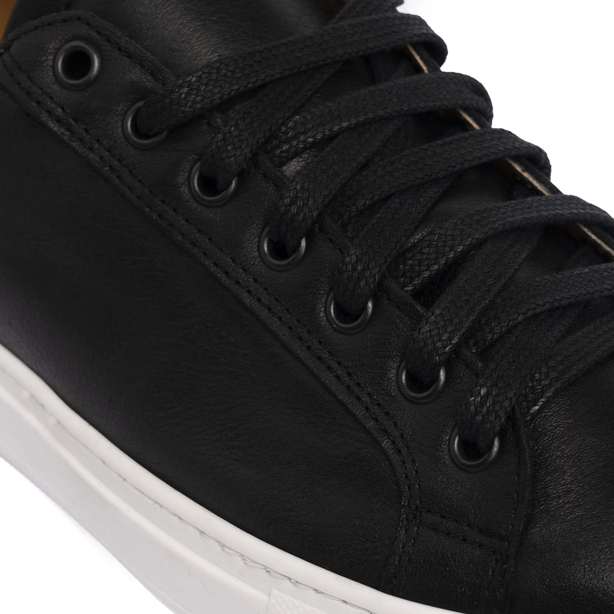 Sneakers femme en cuir - Noir