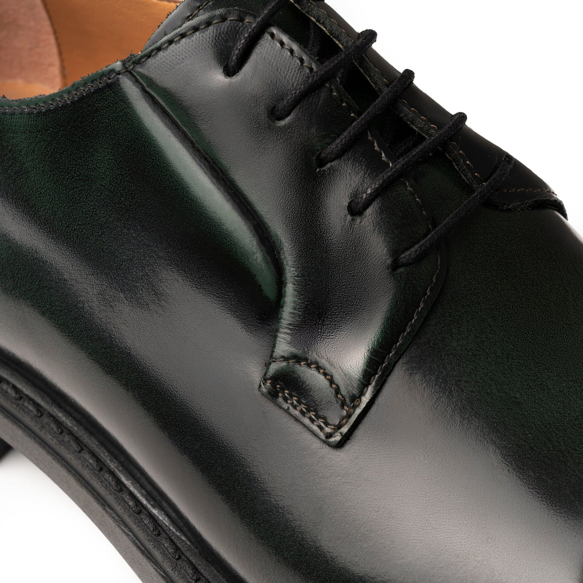 Derbies en cuir - Vert