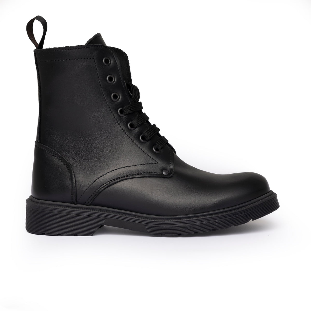 Bottines femme en cuir - Noir