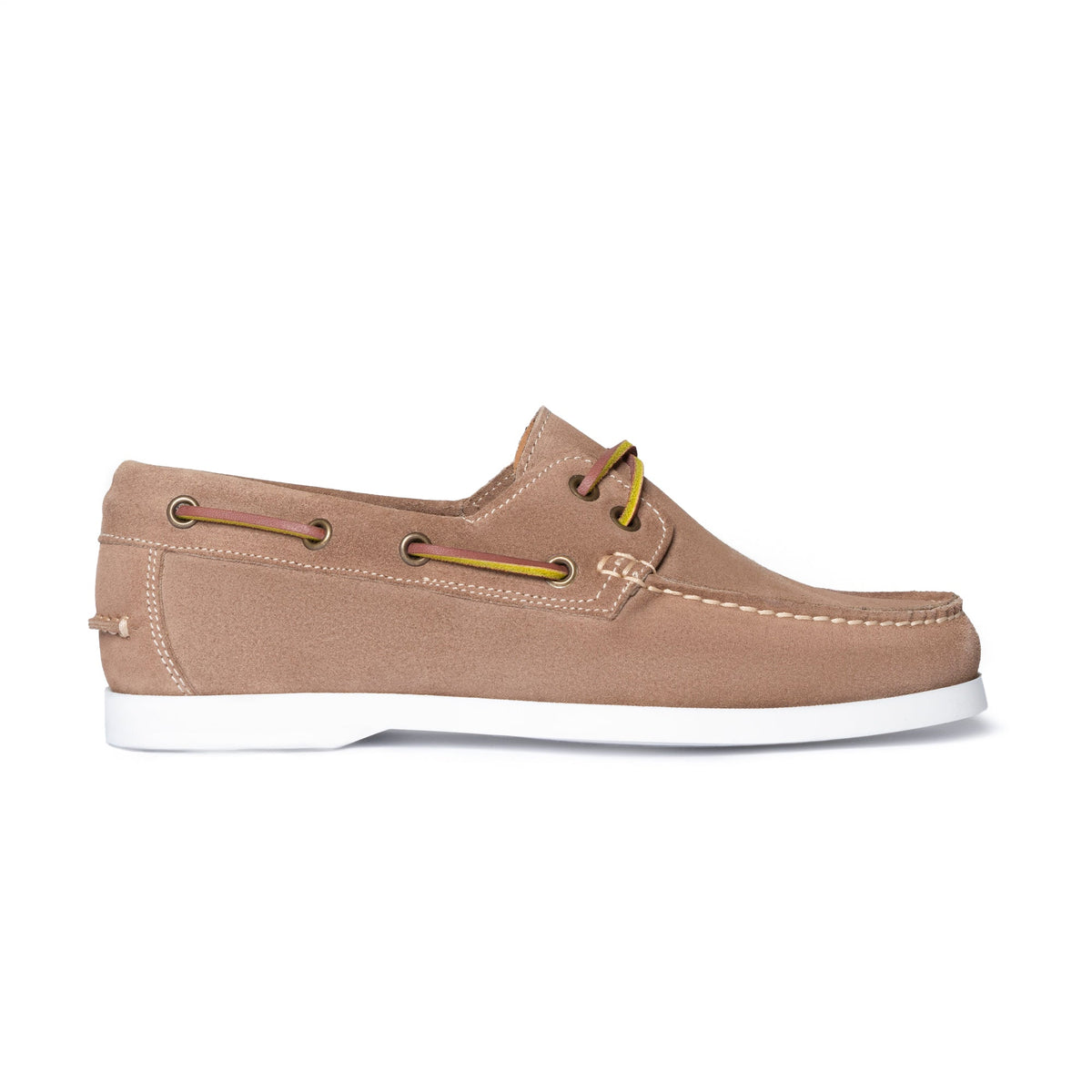 Mocassins bateau femme en daim - Taupe