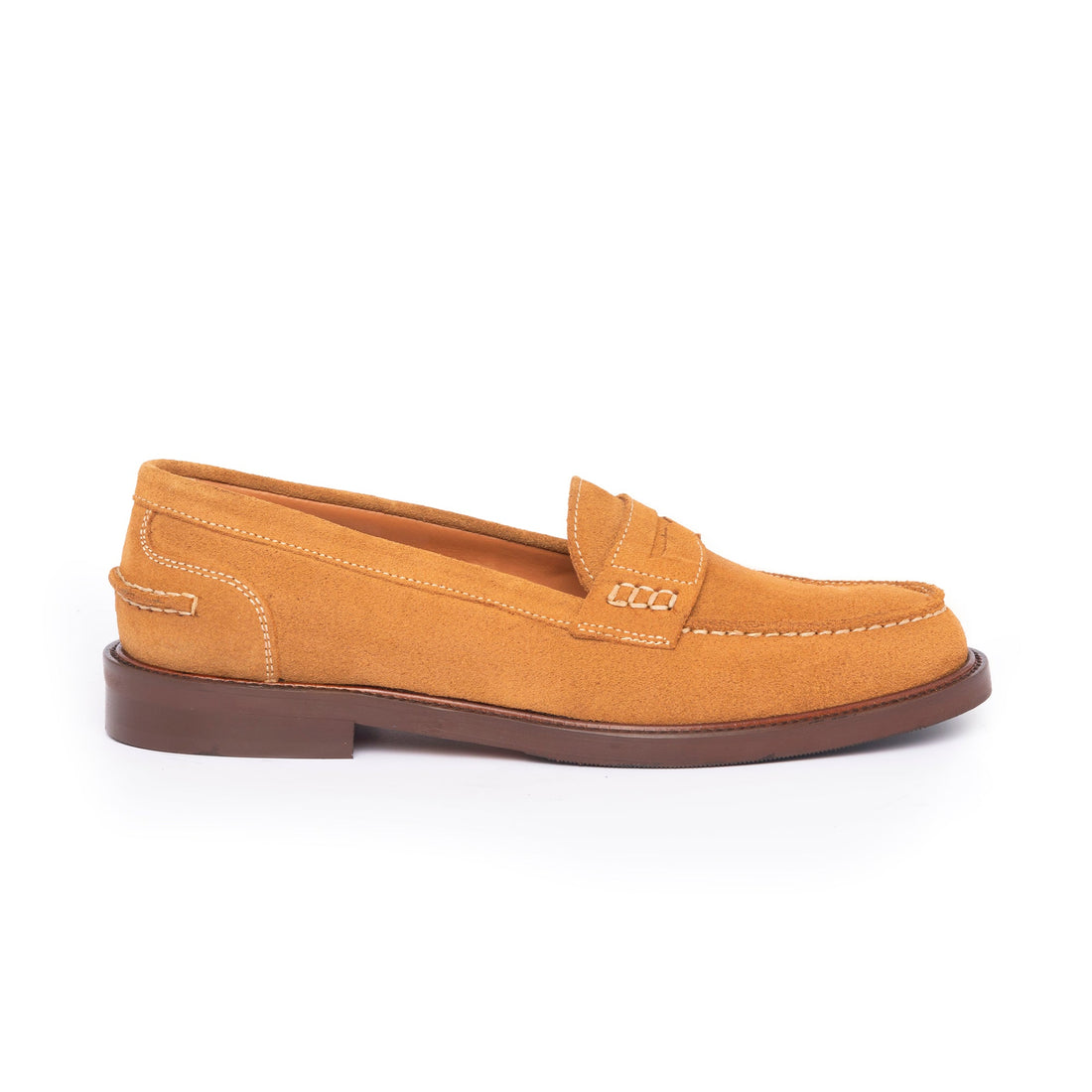 Mocassins femme en daim - Cognac