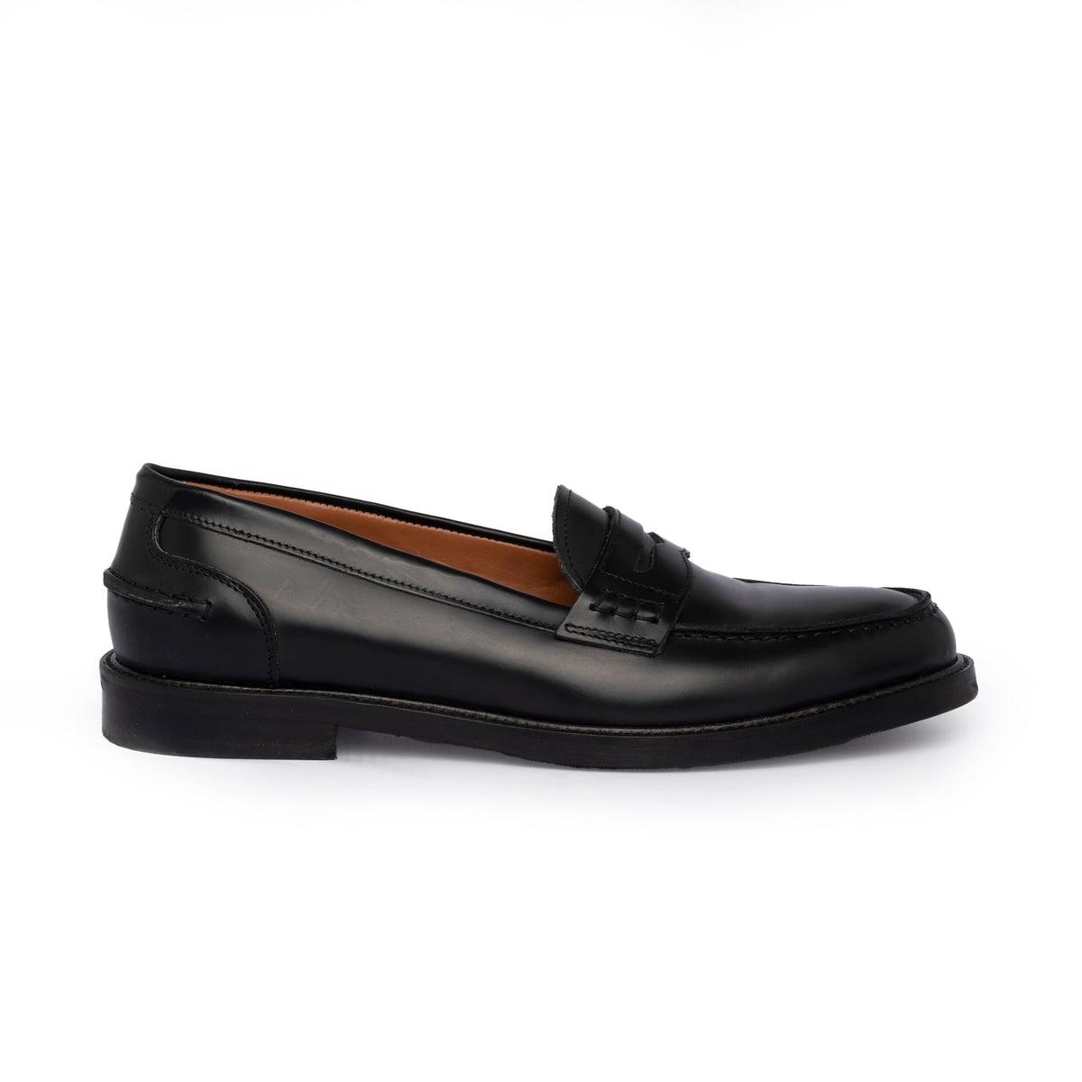 Mocassins femme en cuir brossé - Noir