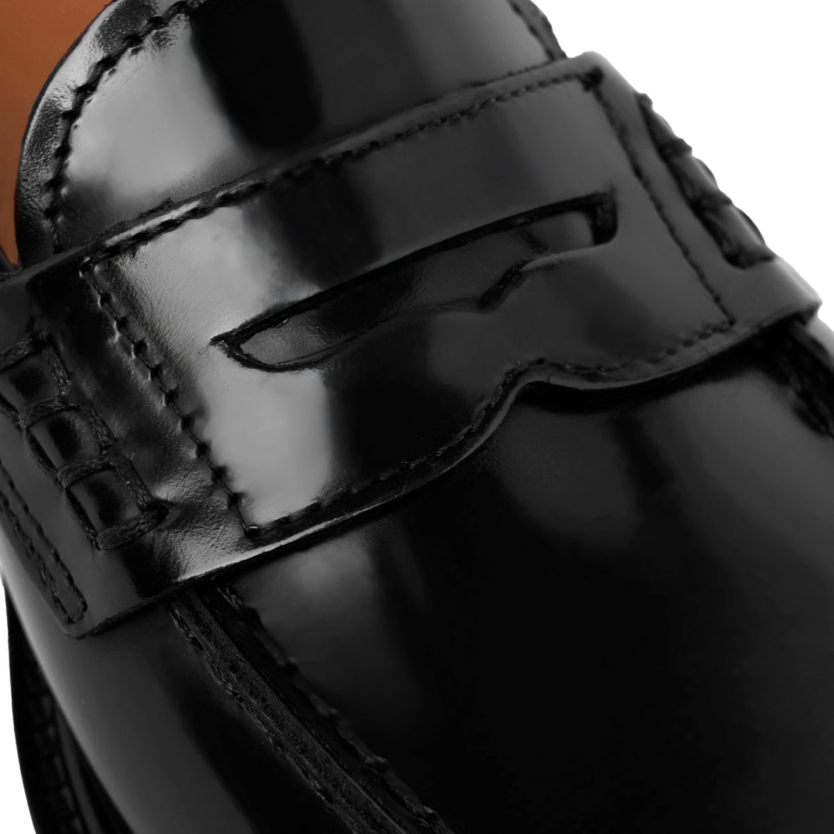 Mules mocassins à bride en cuir noir - Femme