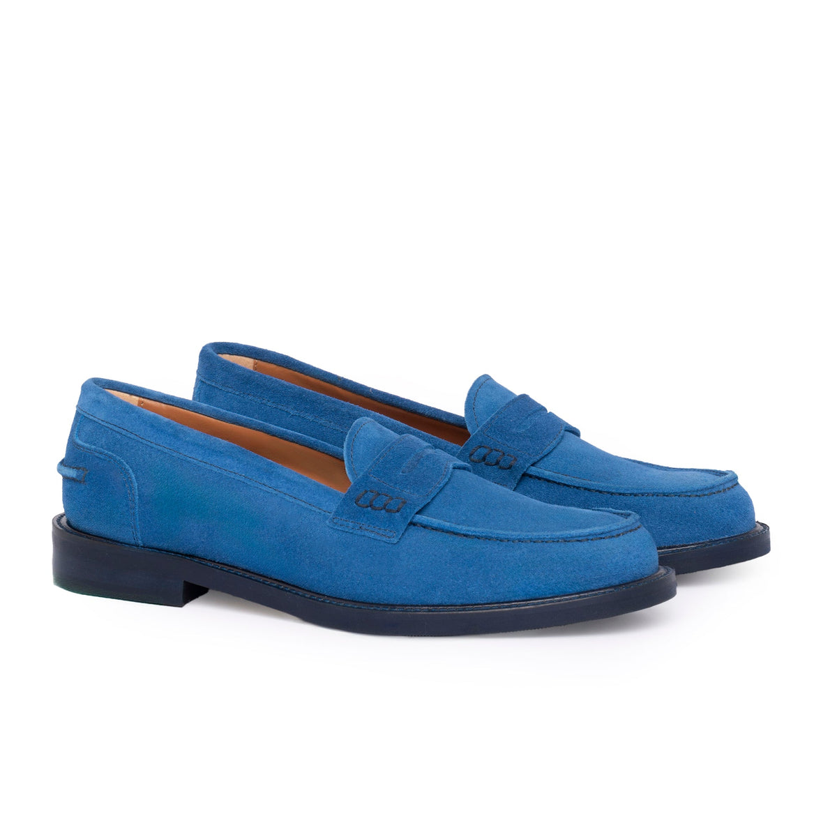 Mocassins femme en daim - Cobalt