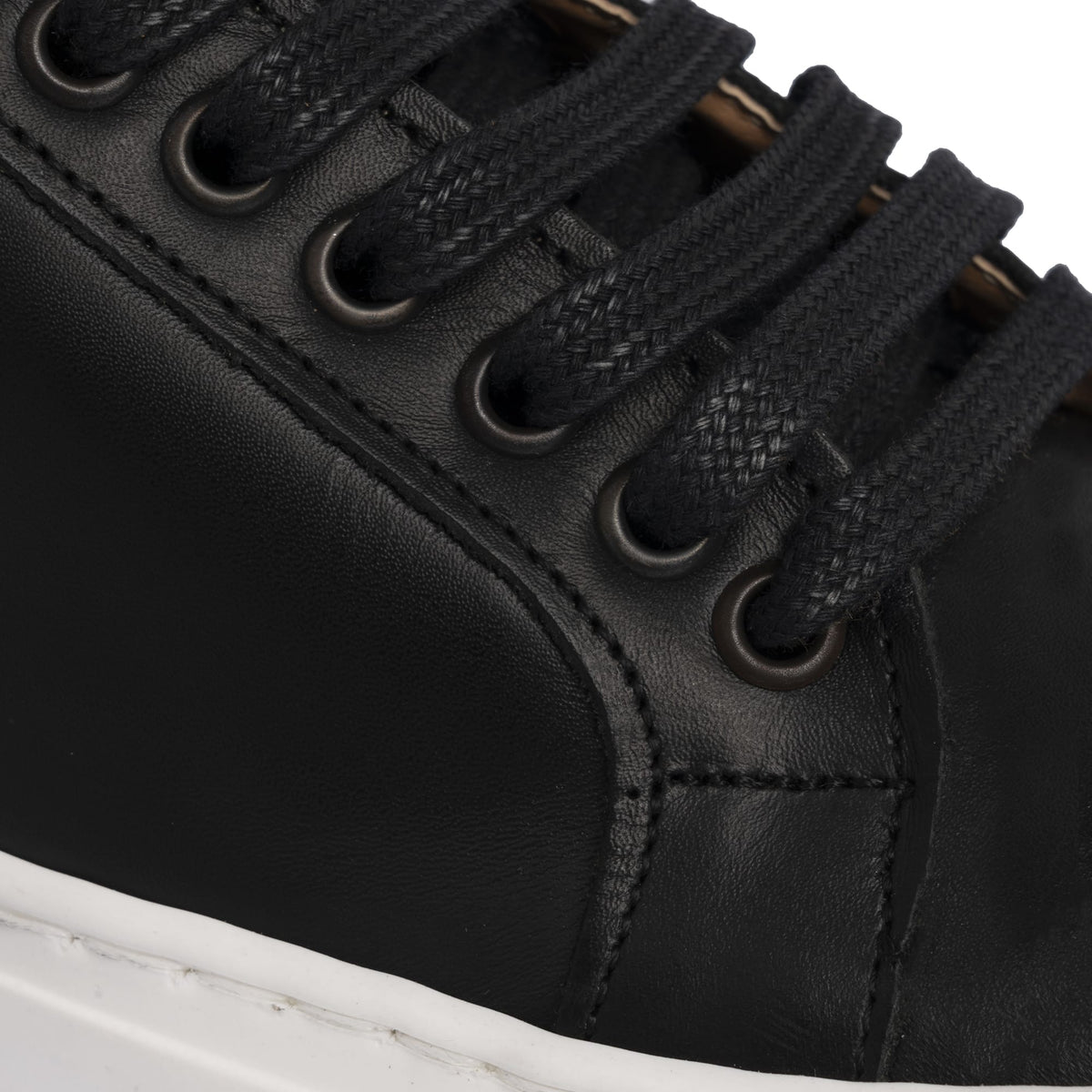 Sneakers homme en cuir - Noir