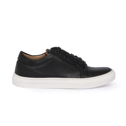 Sneakers homme en cuir - Noir