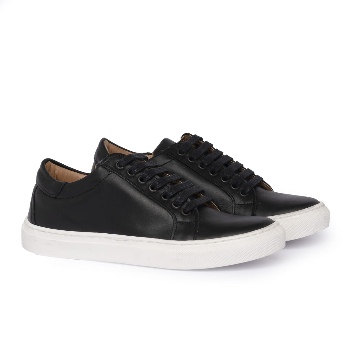 Sneakers homme en cuir - Noir