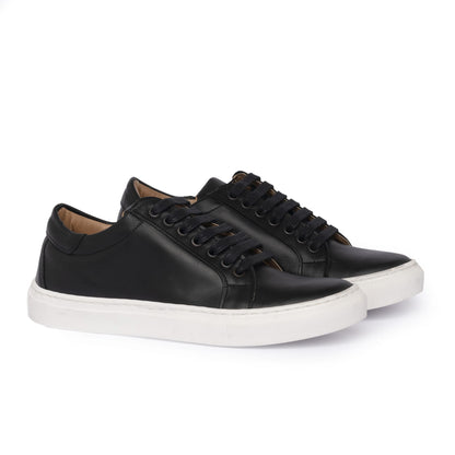 Sneakers homme en cuir - Noir