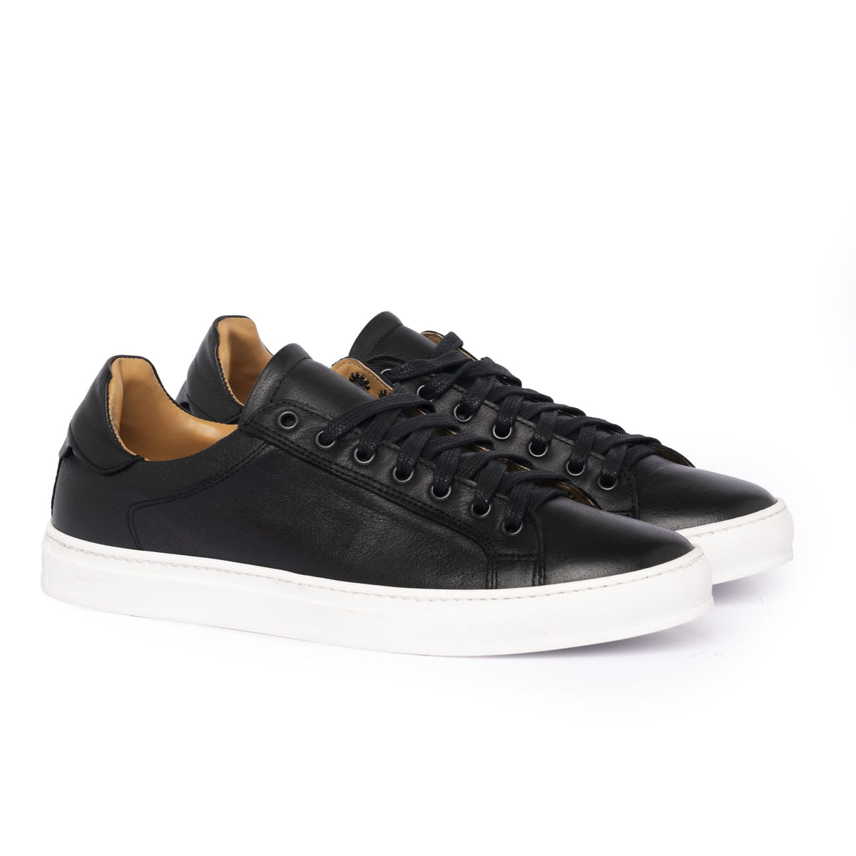 Sneakers femme en cuir - Noir