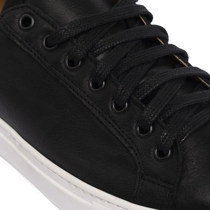 Sneakers femme en cuir - Noir
