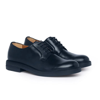 Derbies en cuir - Bleu