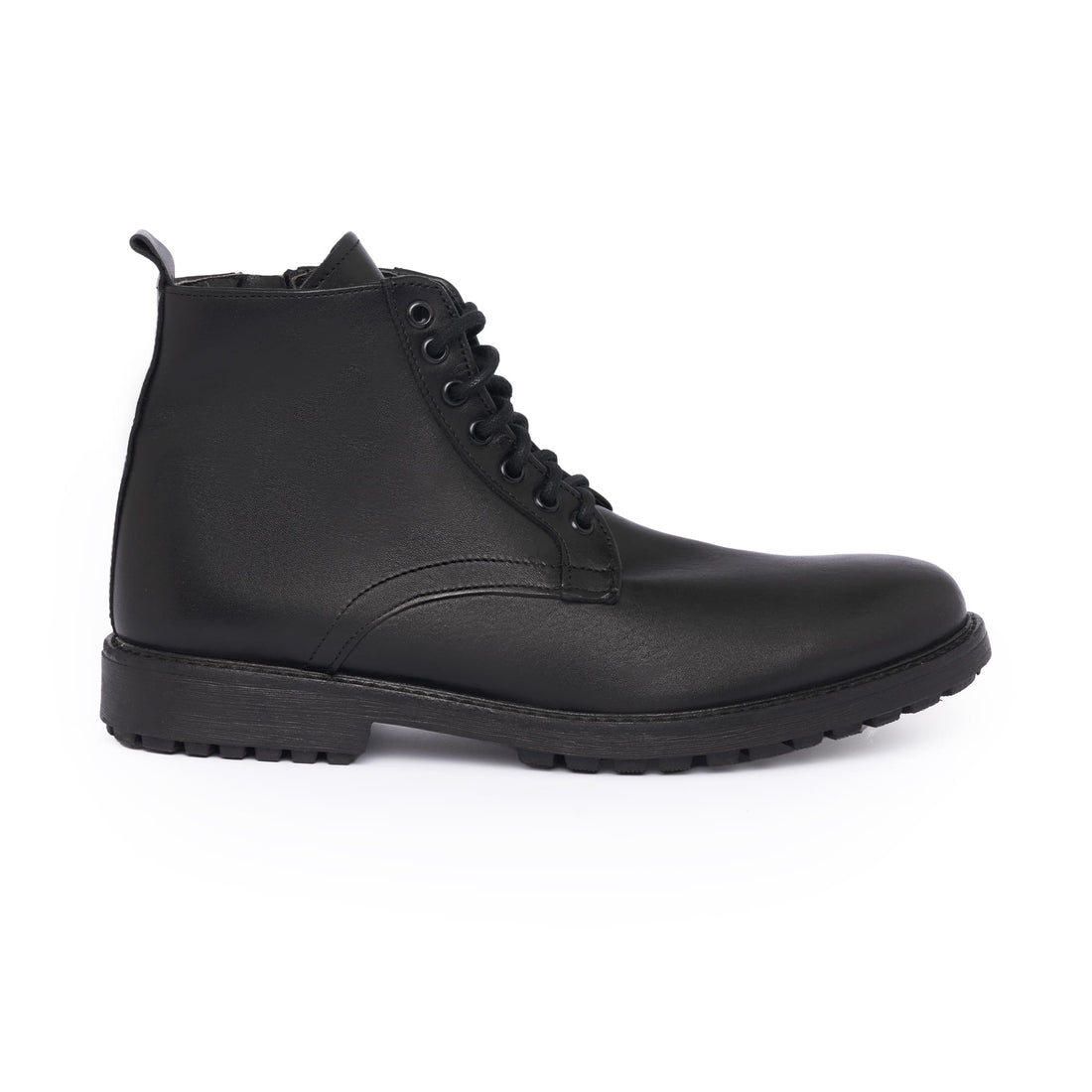 Bottines à lacets en cuir - Noir