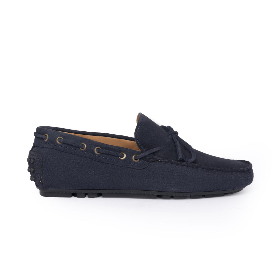 Mocassins de conduite à lacets F.2 en daim - Bleu