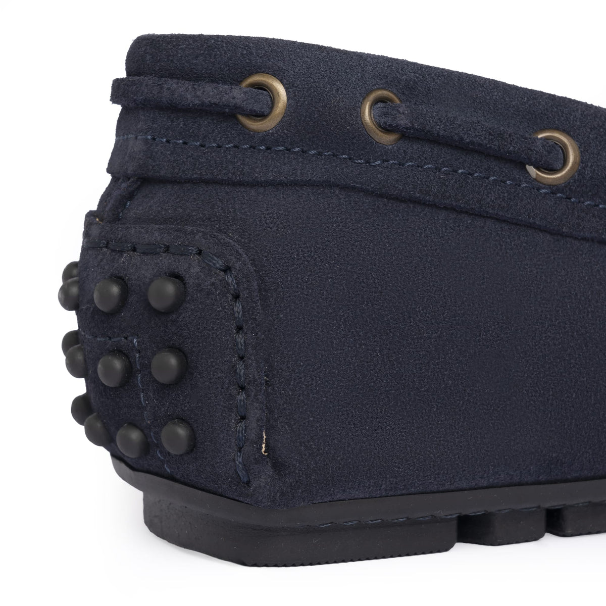 Mocassins de conduite à lacets F.2 en daim - Bleu