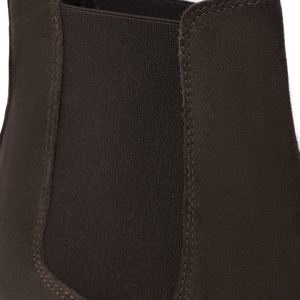 Chelsea boots en daim - Marron foncé