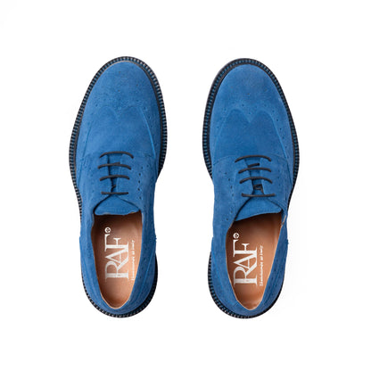 Richelieu femme en daim - Cobalt