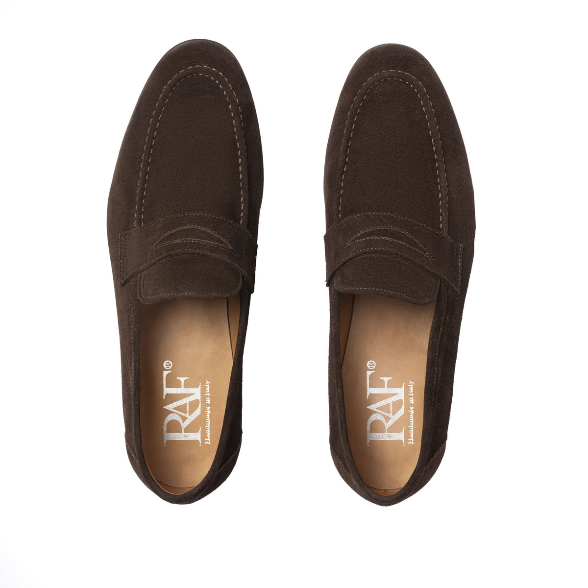 Mocassins en cuir suédé - Marron foncé