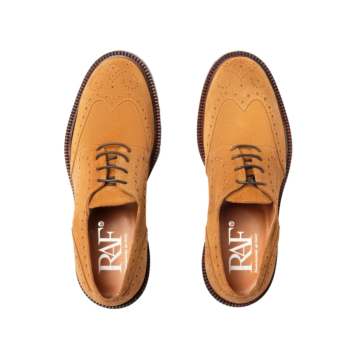 Richelieu femme en daim - Cognac