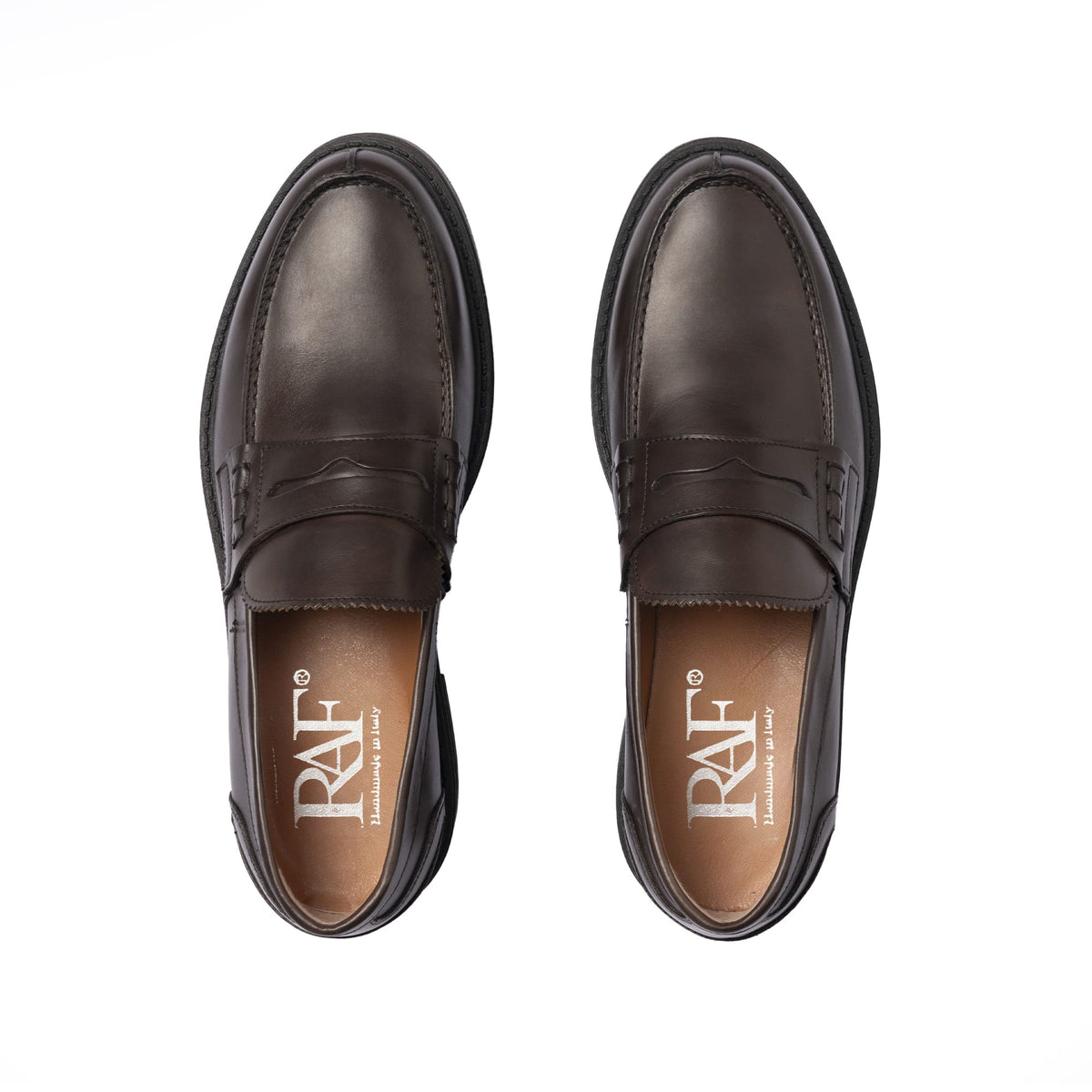 Mocassins en cuir - Marron foncé