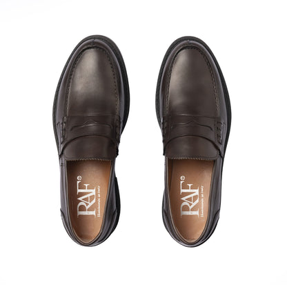 Mocassins en cuir - Marron foncé