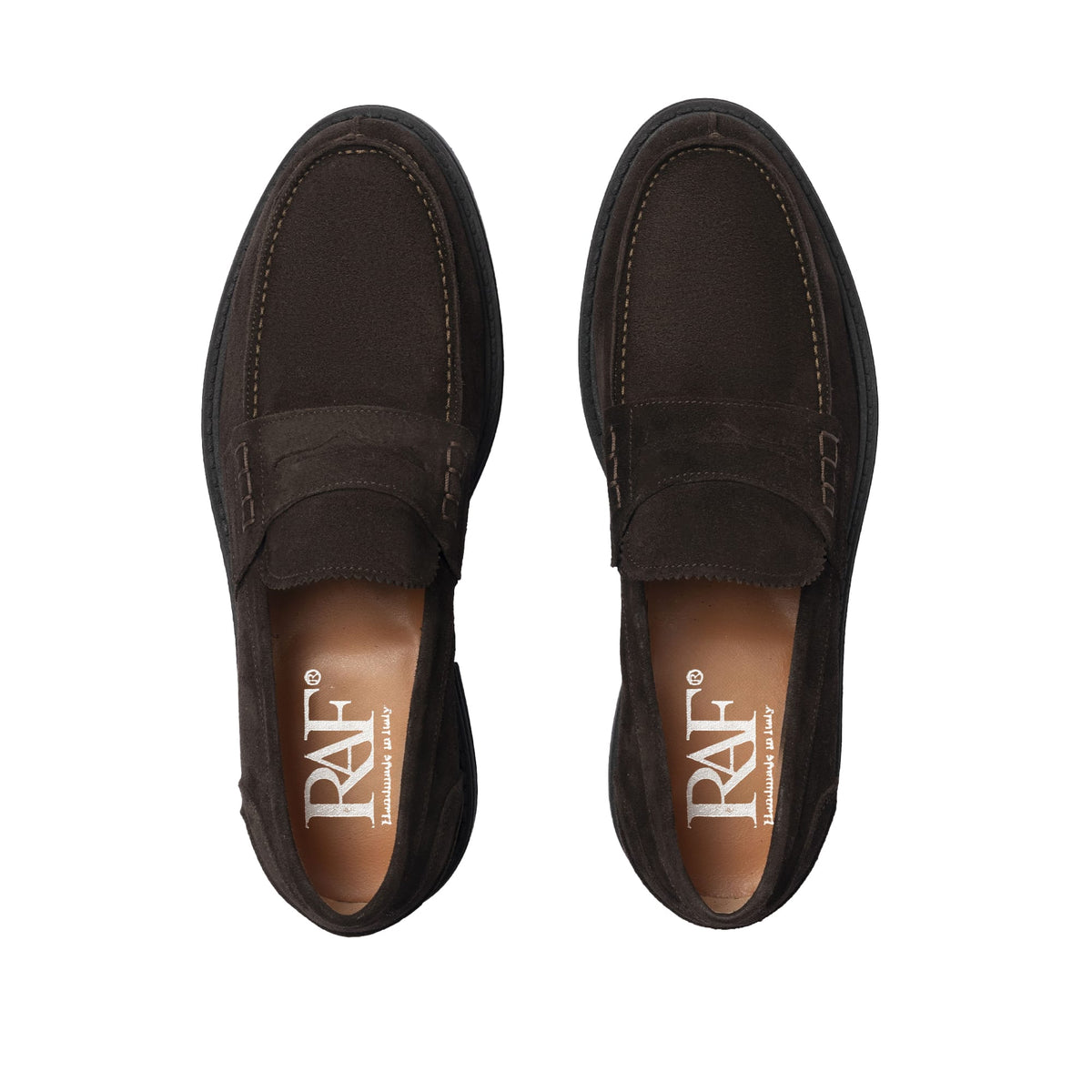 Mocassins en daim - Marron foncé