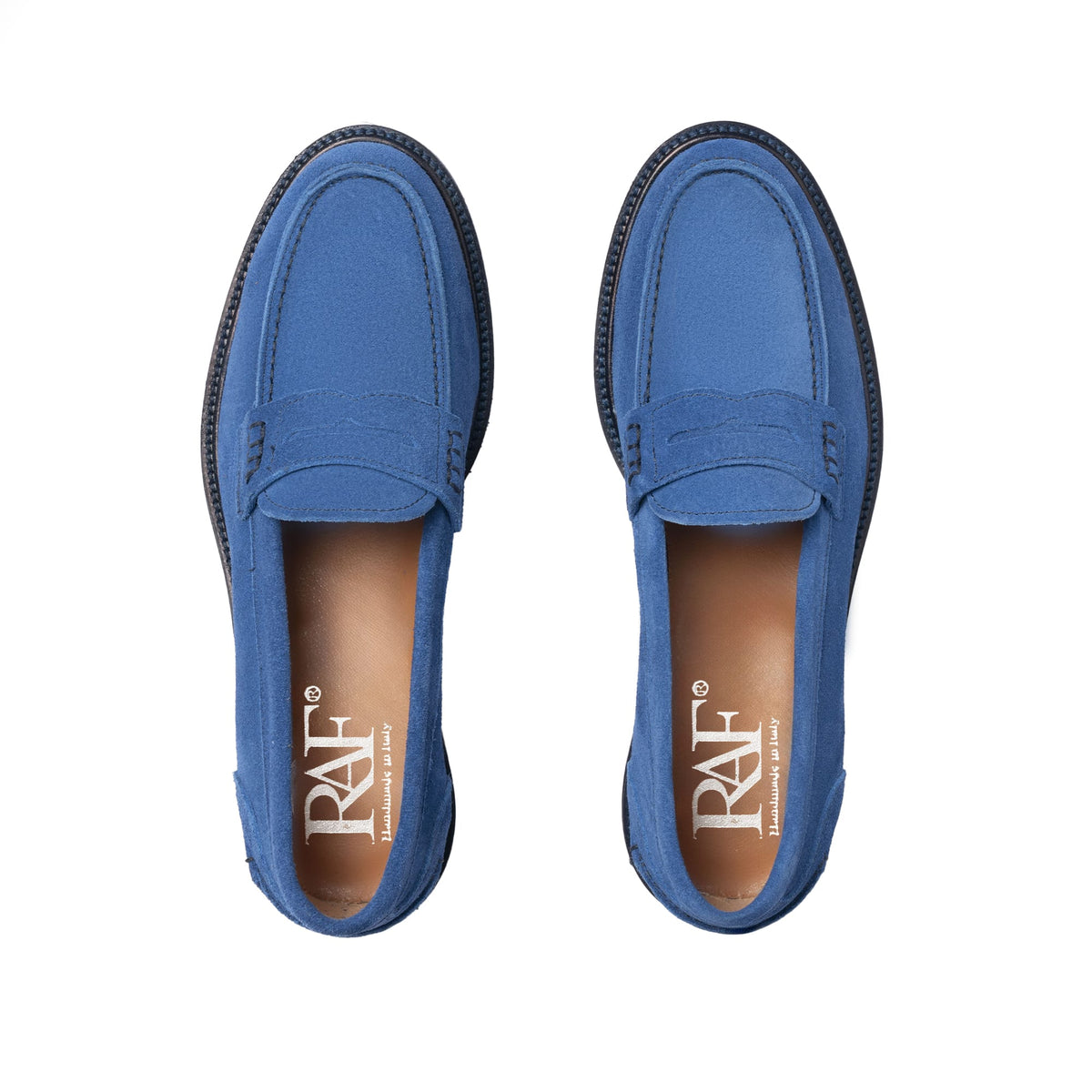 Mocassins femme en daim - Cobalt