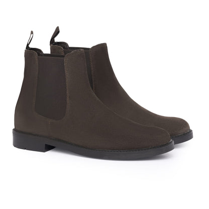 Chelsea boots en daim - Marron foncé