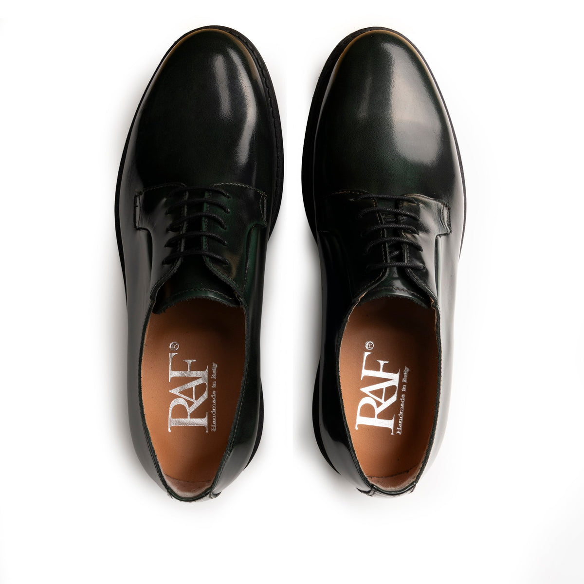 Derbies en cuir - Vert