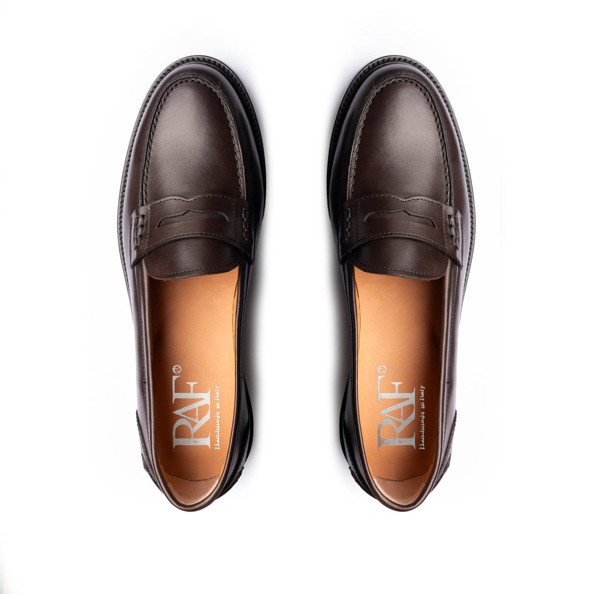 Mocassins femme en cuir - Marron foncé