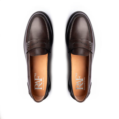Mocassins femme en cuir - Marron foncé