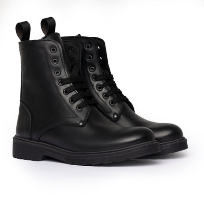 Bottines femme en cuir - Noir
