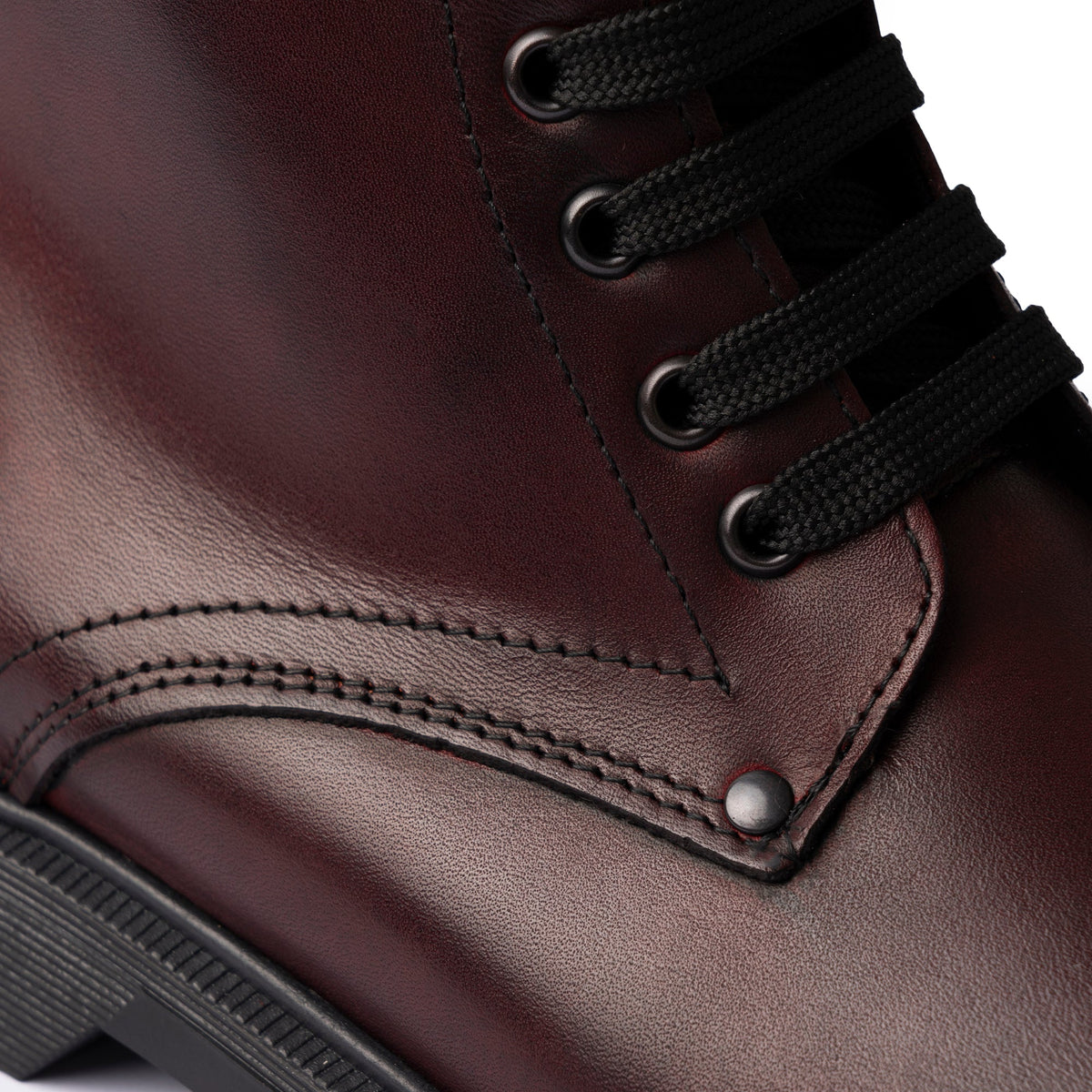 Bottines femme en cuir - Bordeaux