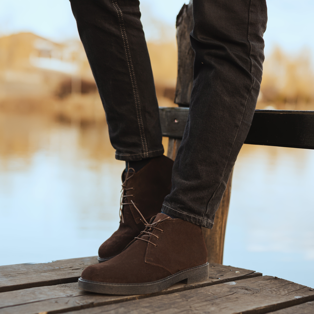 Chukka boots en daim - Marron foncé