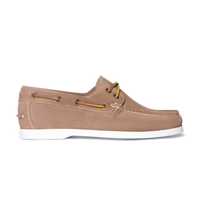 Mocassins bateau femme en daim - Taupe