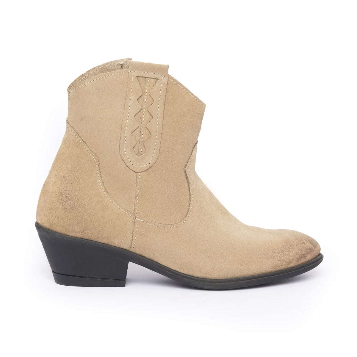 Bottines santiags femme - Taupe