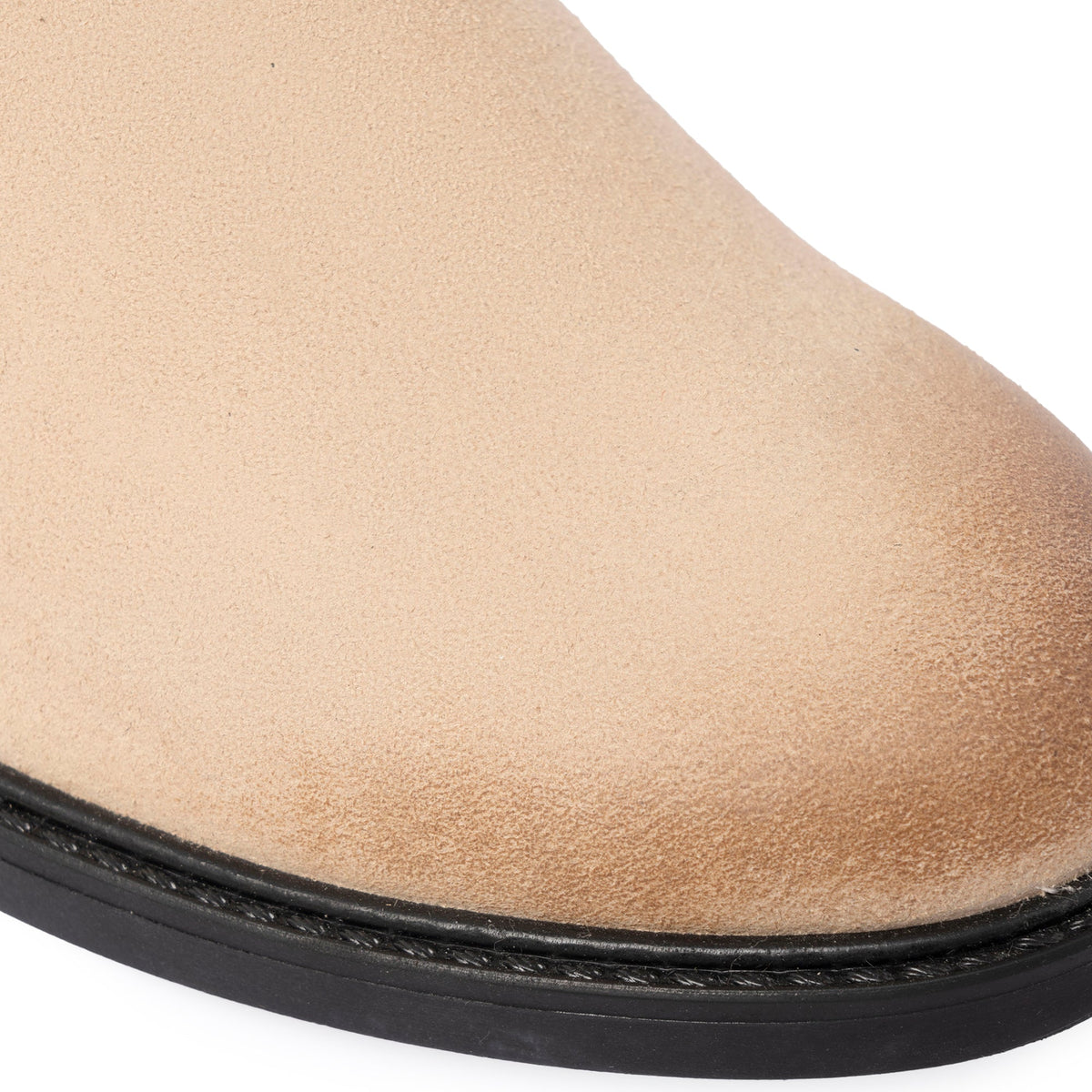 Chelsea boots femme en daim - Taupe