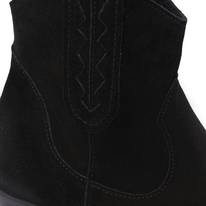 Bottines santiags femme - Noir