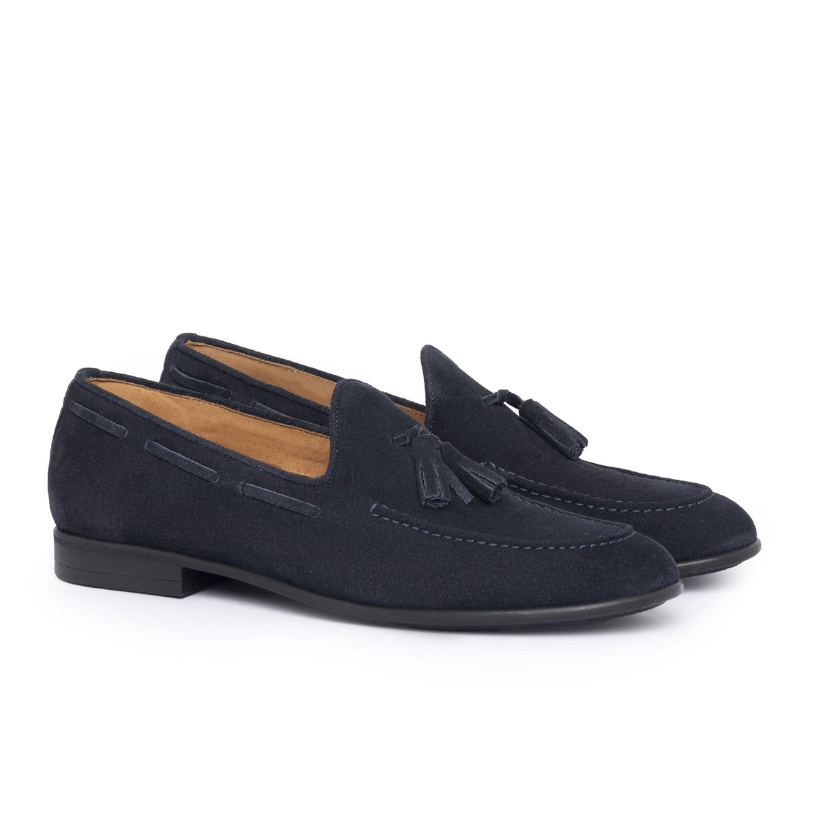 Mocassins à pampilles en daim - Bleu