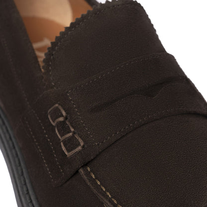 Mocassins en daim - Marron foncé