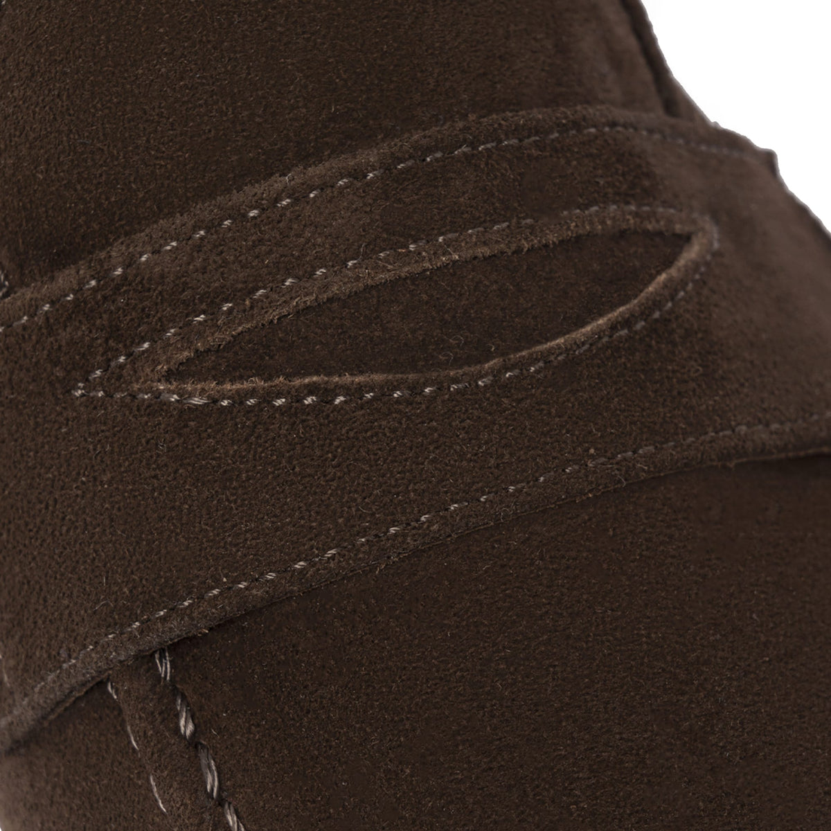 Mocassins en cuir suédé - Marron foncé
