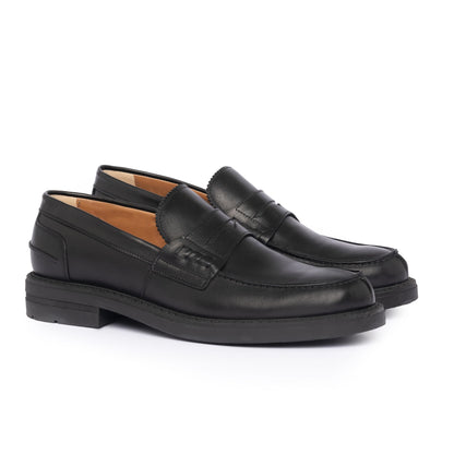 Mocassins en cuir - Noir