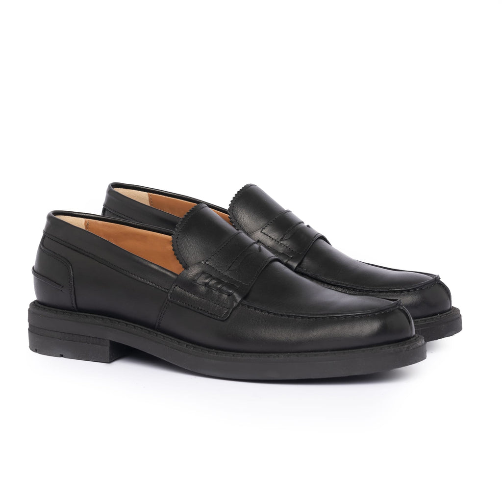 Leather Loafers - Black