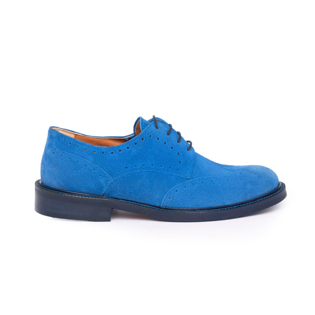 Richelieu femme en daim - Cobalt