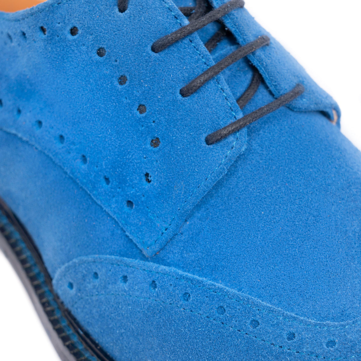 Richelieu femme en daim - Cobalt