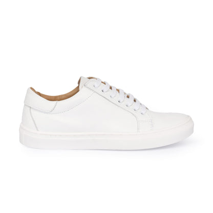 Sneakers femme en cuir - Blanc