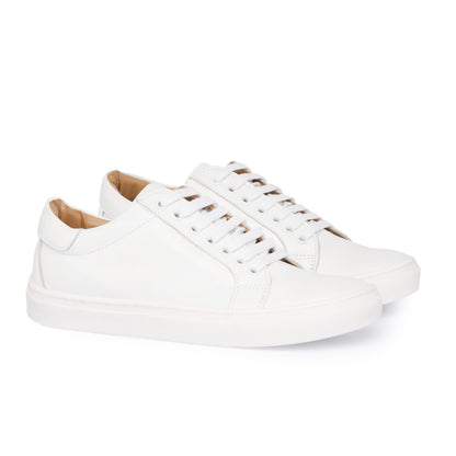 Sneakers femme en cuir - Blanc