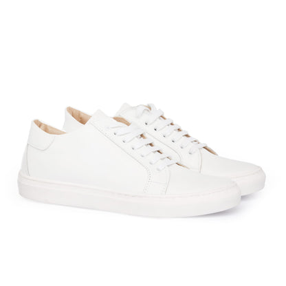Sneakers homme en cuir - Blanc