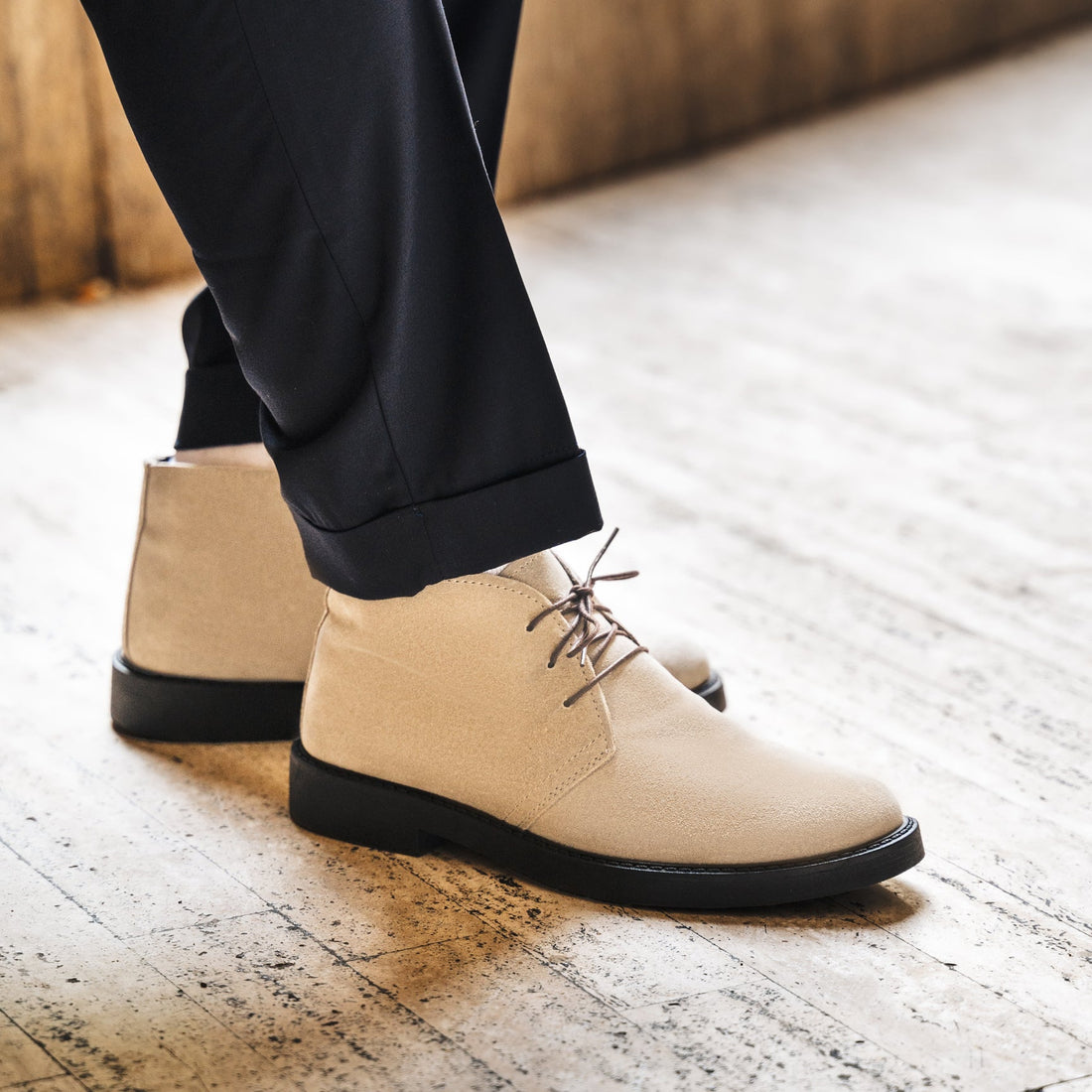 Chukka boots en daim - Grège