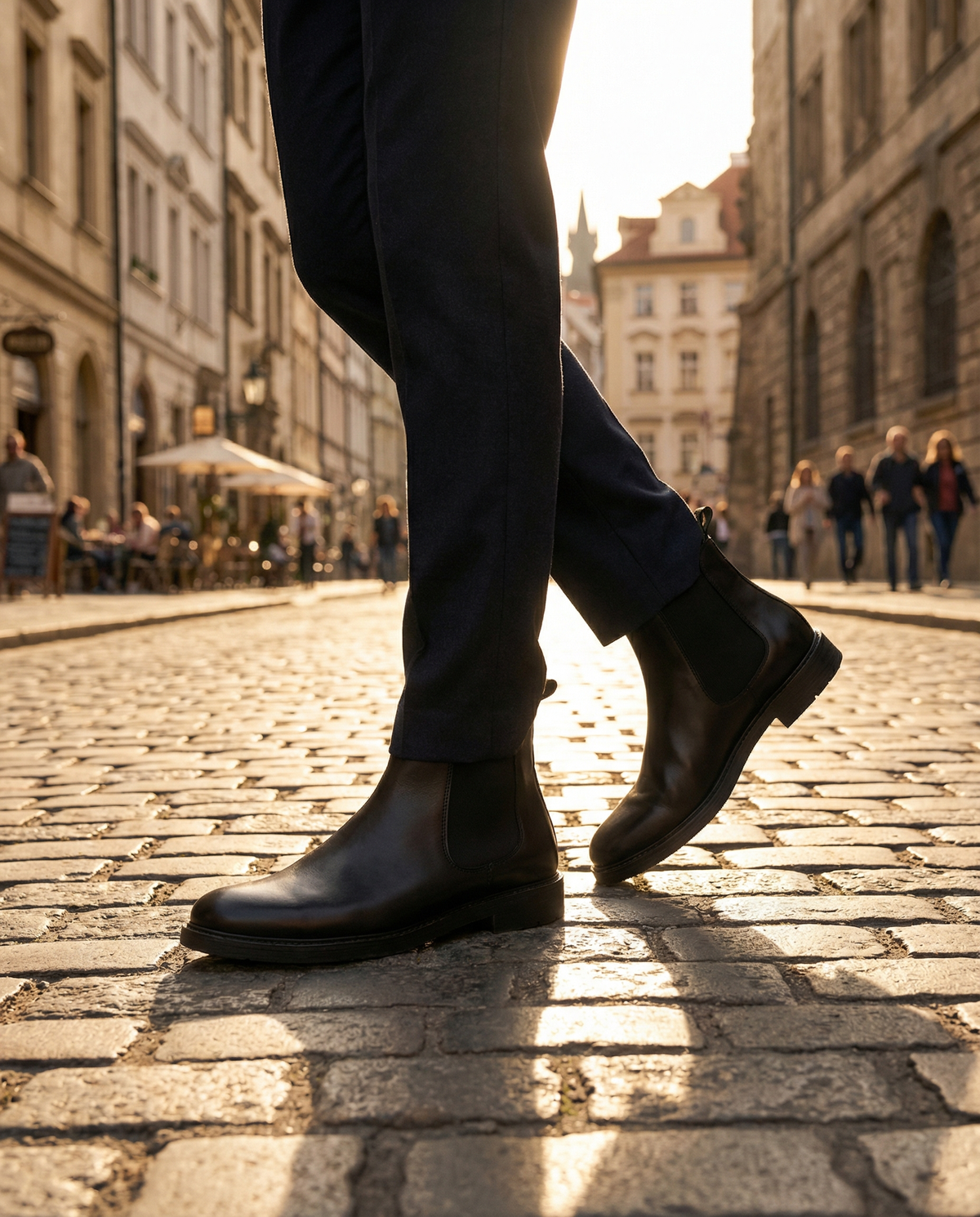 Chelsea boots en cuir - Noir